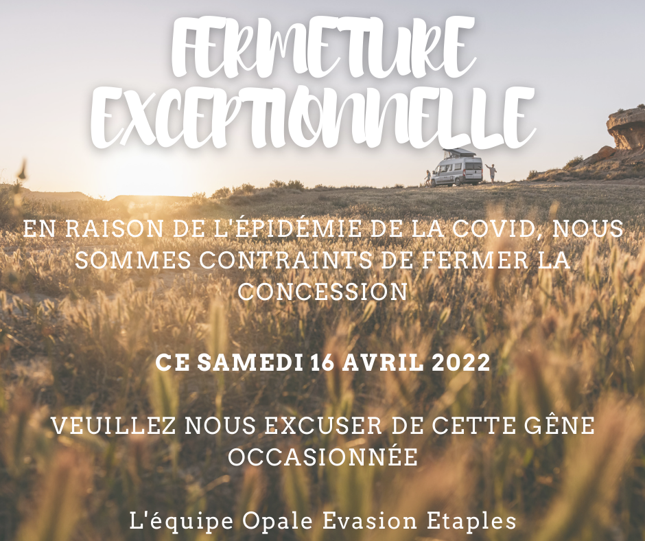 Fermeture exceptionnelle à Etaples samedi 16 avril 